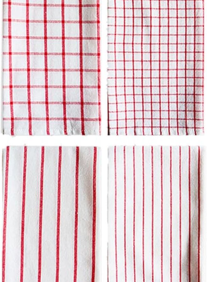 Wide Strip Cotton Napkins For Christmas Thanksgiving Table Setting Comfortable Stylish - Image 3